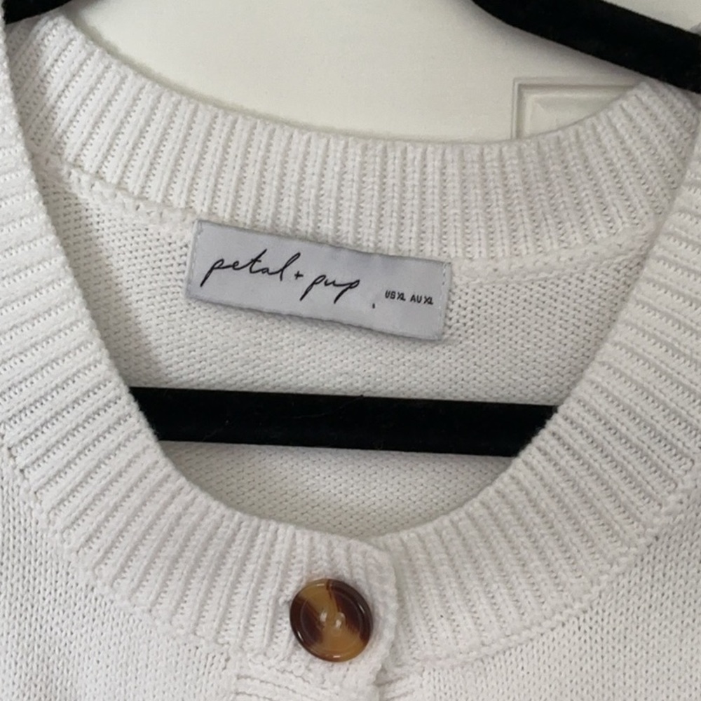 Petal & Pup Cream Knit Cardigan - Picture 2 of 4
